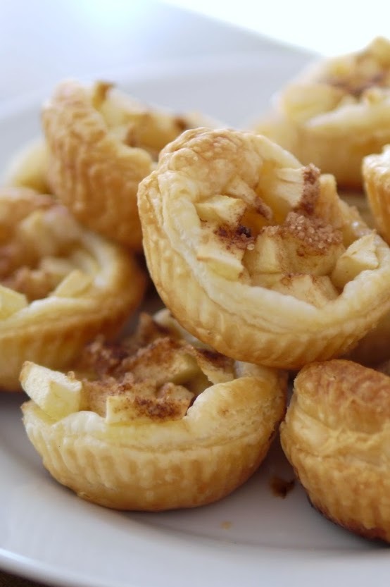 Mini-Blätterteig-Muffins mit Äpfeln