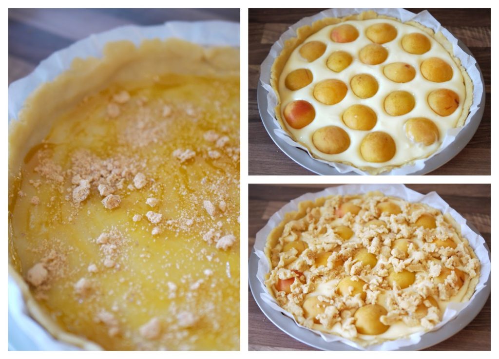Aprikosen-Mandel-Tarte mit Amarettinistreusel | Backen | Kuchen | Rezept