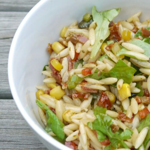 Kritharaki-Salat mit Paprika