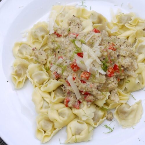 Pasta mit Fenchel-Nuss-Soße