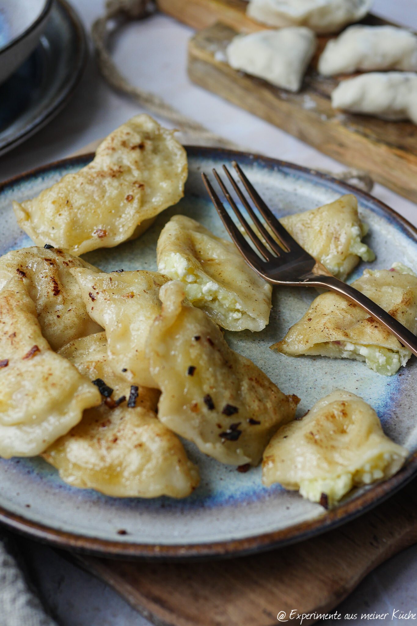 Pierogi ruskie mit Kartoffel-Käse-Füllung
