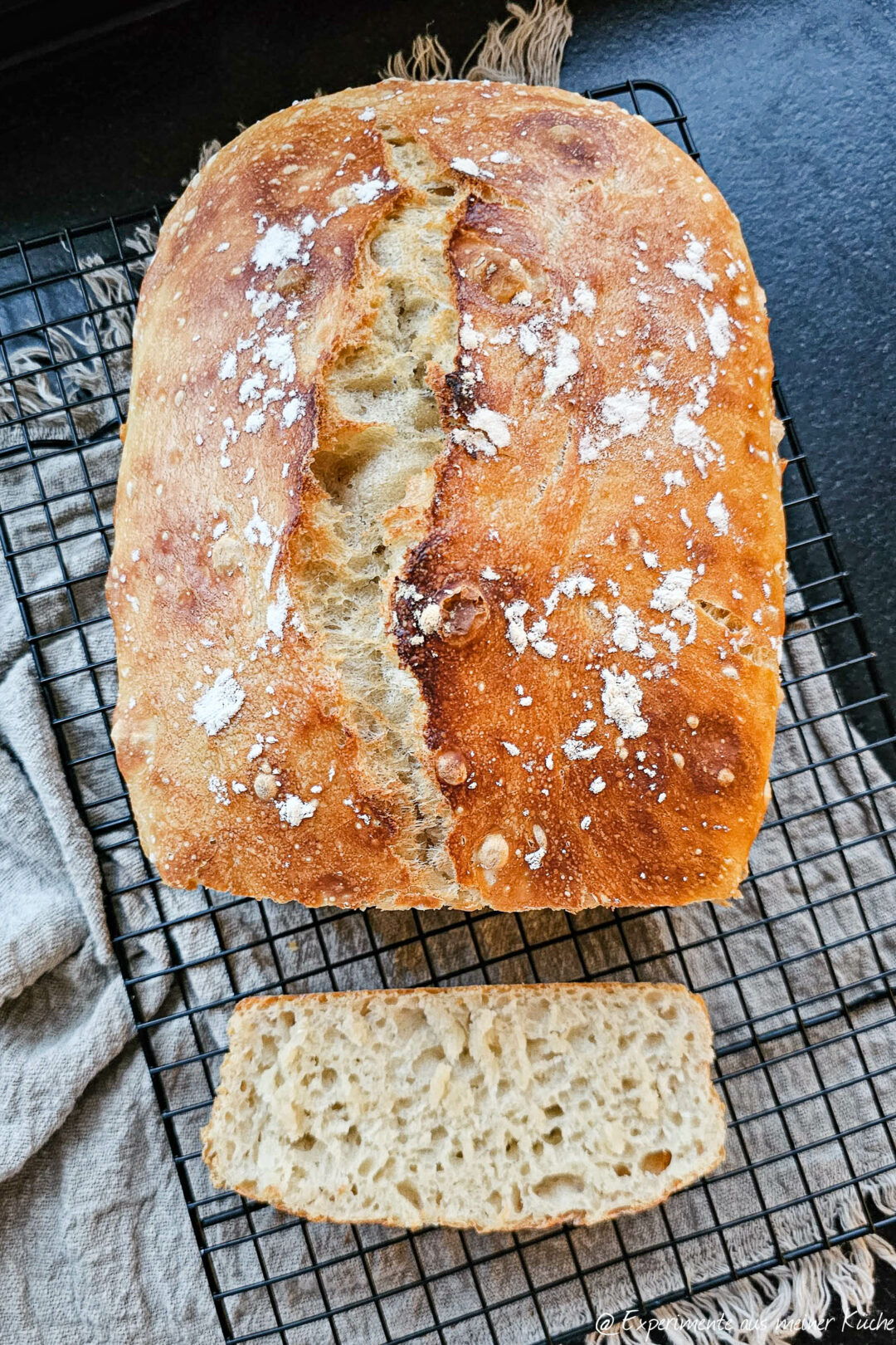 No Knead Bread - Einfaches Brot Ohne Kneten