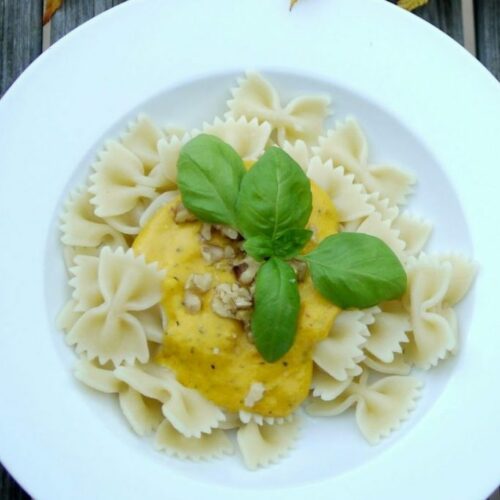 Pasta mit Kürbissauce