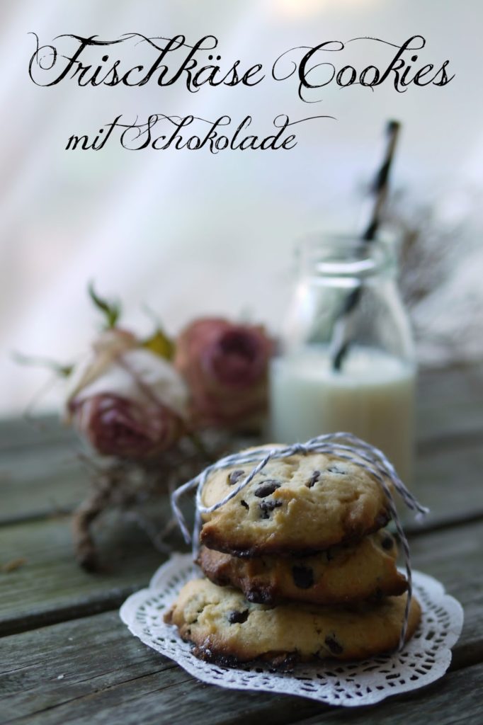 Frischkäse Cookies mit Schokolade | Backen | Rezept | Kekse 