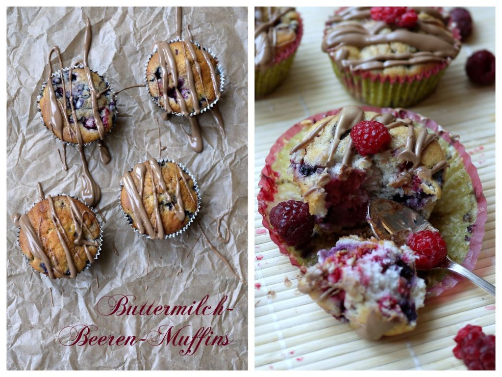 Buttermilch-Beeren-Muffins | Backen | Kuchen | Gebäck | Muffins | Rezept