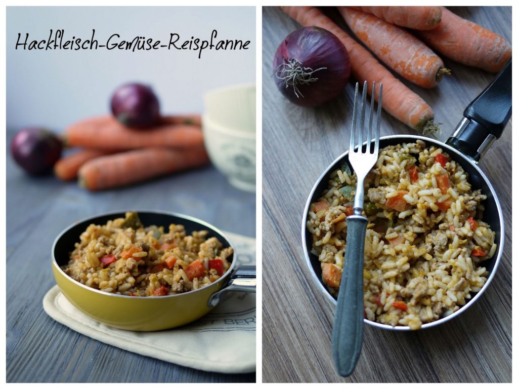 Hackfleisch-Gemüse-Reispfanne | Rezept | Kochen | Essen 