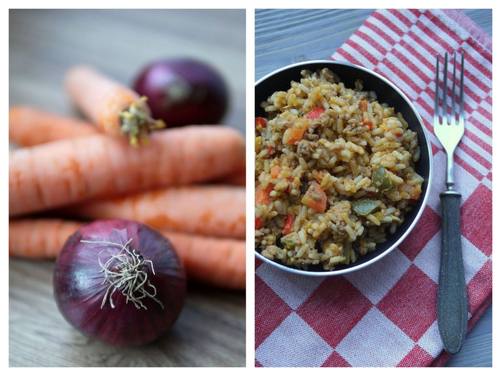 Hackfleisch-Gemüse-Reispfanne | Rezept | Kochen | Essen 