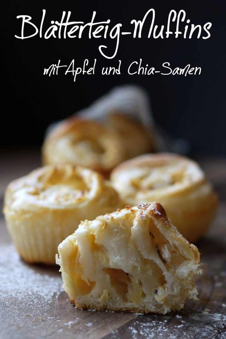 Blätterteig-Muffins mit Apfel