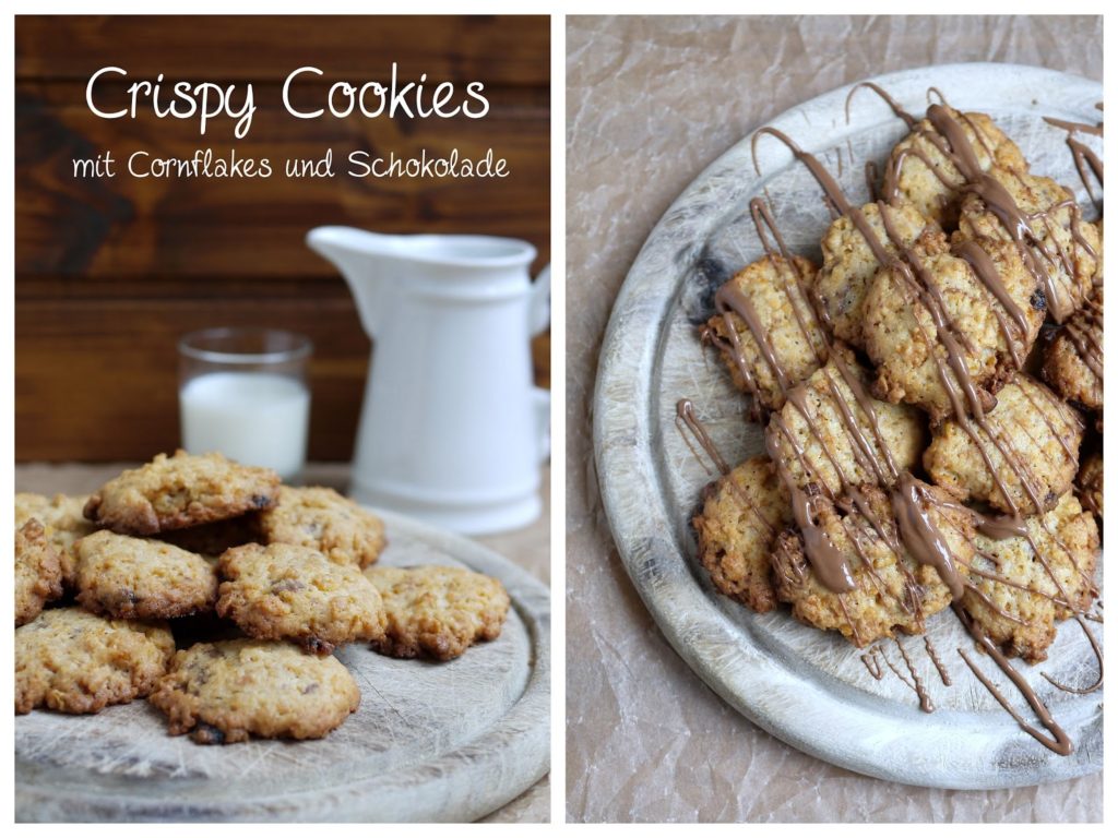Experimente aus meiner Küche: Crispy Cookies mit Cornflakes und Schokolade