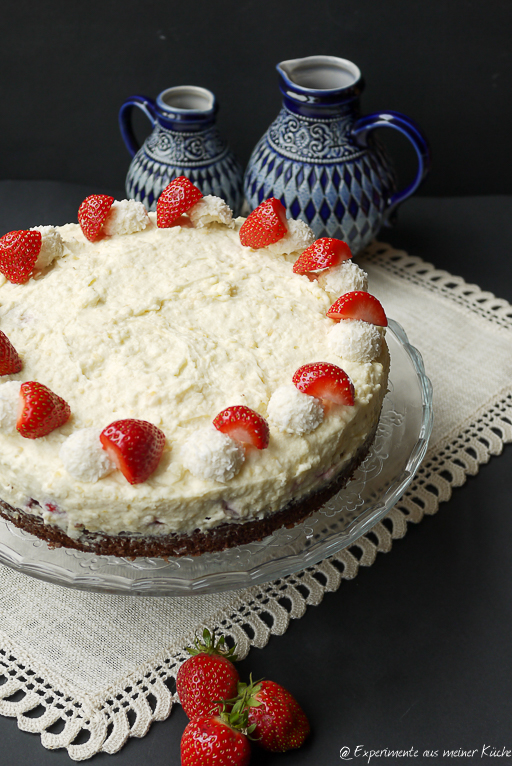 Erdbeer-Raffaello Torte