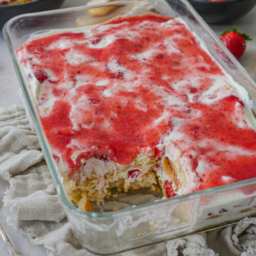 Erdbeertiramisu mit Mascarpone und Quark