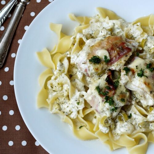 Hähnchen in Bresso-Sahne-Soße