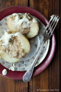 Bratäpfel mit Spekulatius-Cheesecake-Füllung