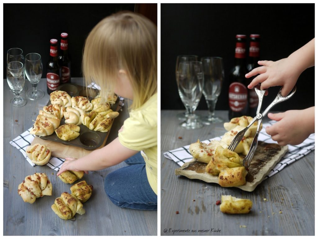 Experimente aus meiner Küche: Mini-Faltenbrote mit zweierlei Füllung #breadbakingfriday