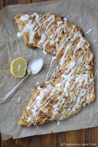 Bratapfel Kranz mit Marzipan