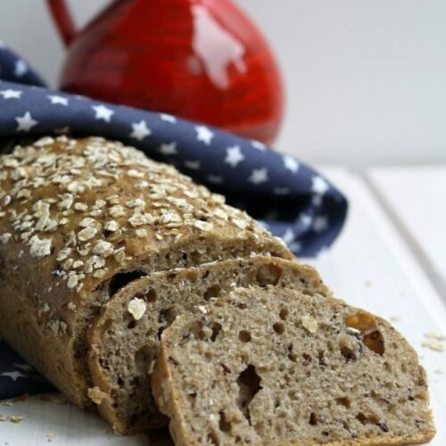 Leinsamen-Vollkorn-Brot ohne Kneten