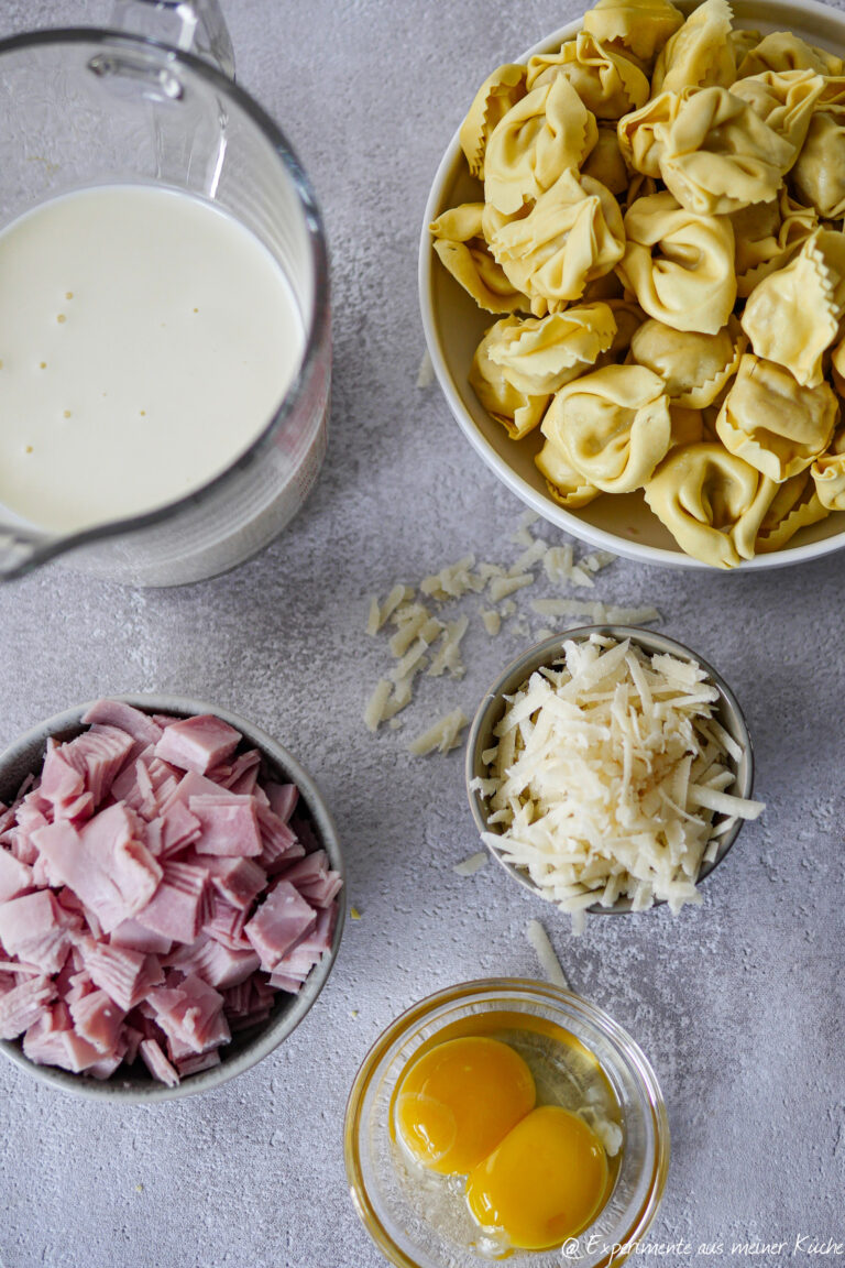 Schinken-Sahne-Soße für Tortellini