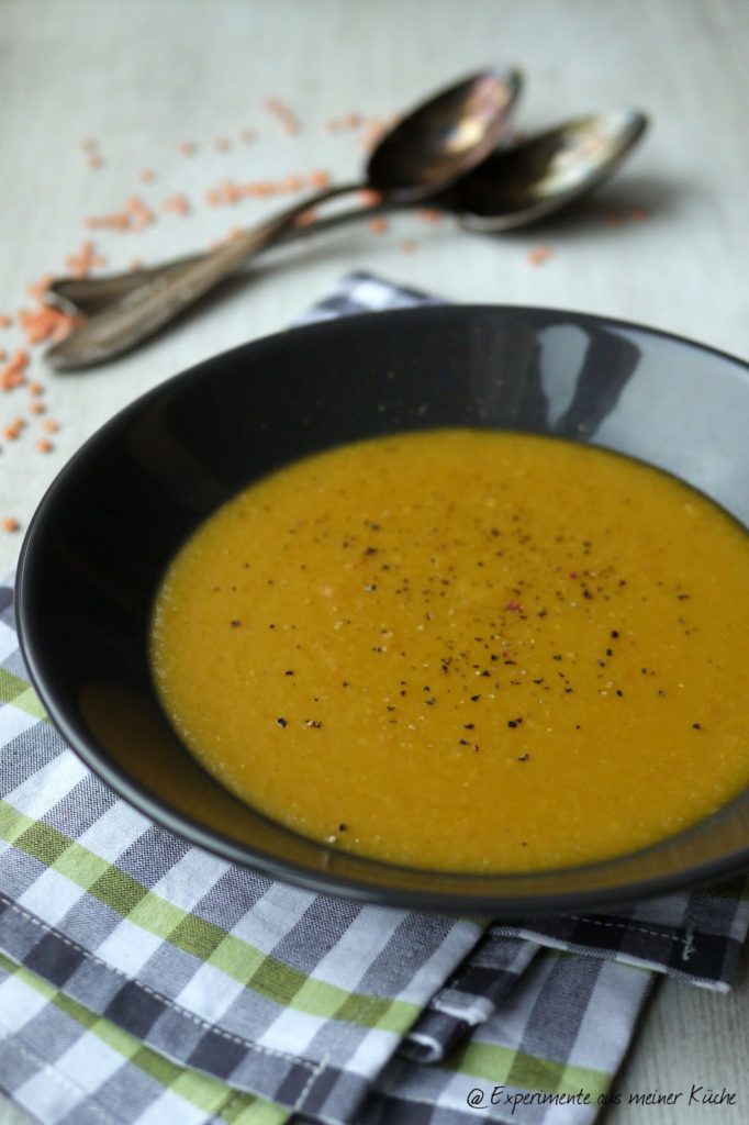 Experimente aus meiner Küche: Möhren-Linsen-Suppe
