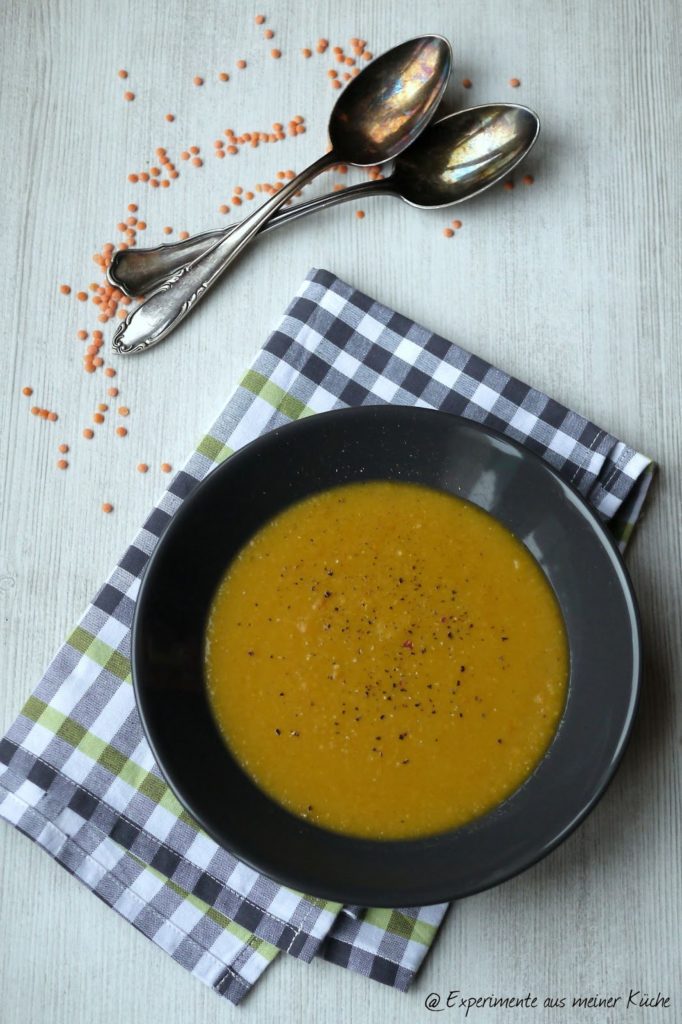 Experimente aus meiner Küche: Möhren-Linsen-Suppe