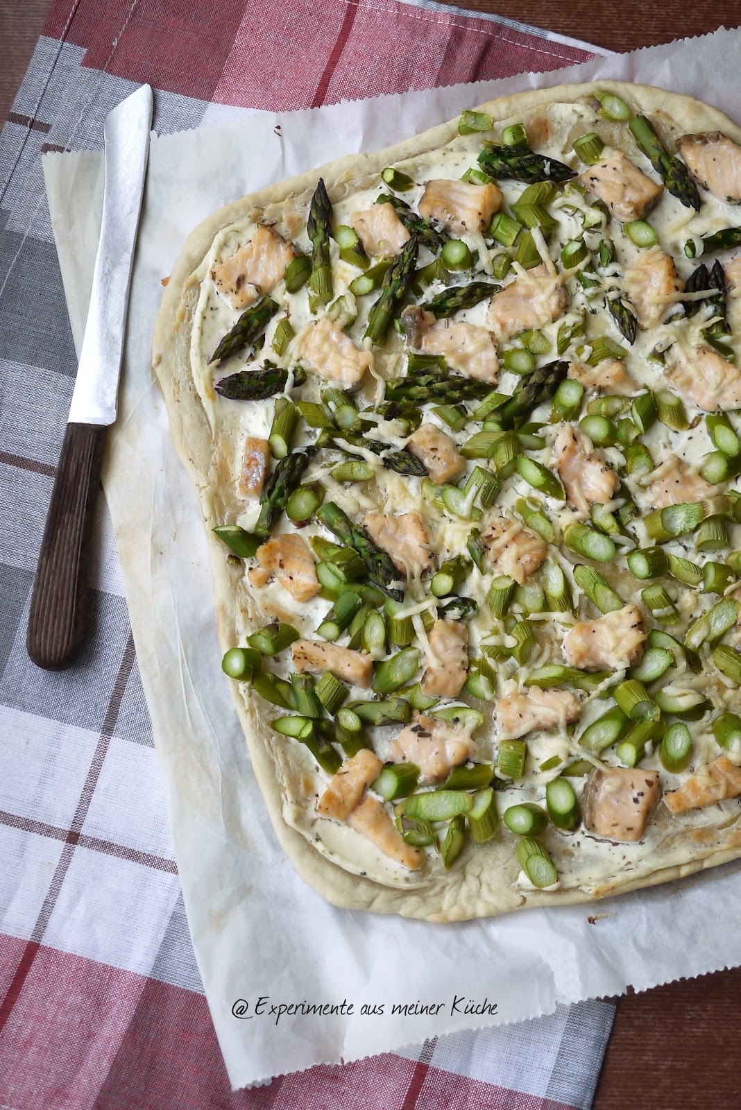 Spargel Flammkuchen Mit Lachs Experimente Aus Meiner Kuche