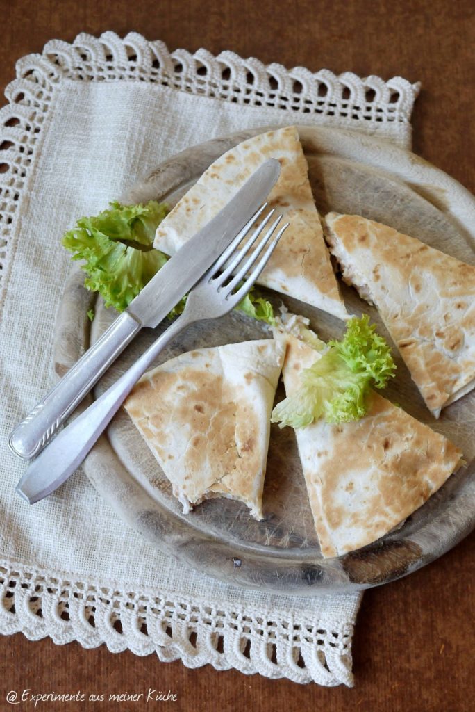 Experimente aus meiner Küche: Thunfisch-Zucchini-Quesadilla