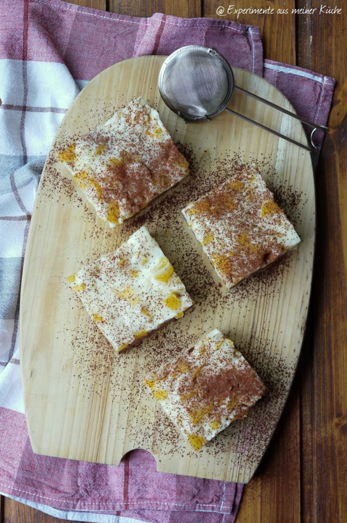 Experimente aus meiner Küche: Schoko-Pfirsichkuchen vom Blech