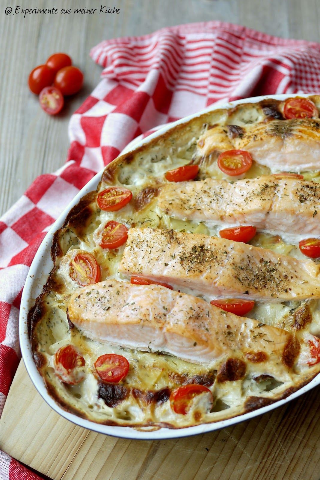 Kartoffel Lachs Auflauf – cremig & zart