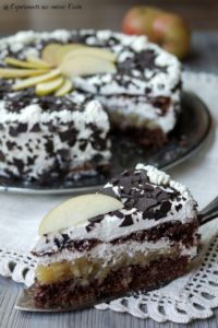 Schoko Apfeltorte mit Sahne “Schwarzwälder Art”