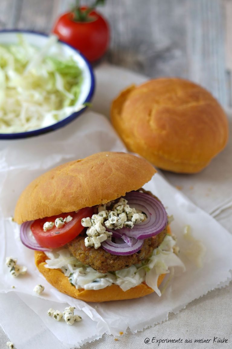 Veggie-Burger nach griechischer Art