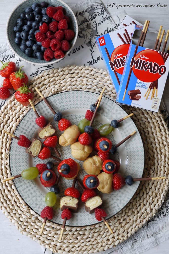 Experimente aus meiner Küche: Mikado-Obst-Spieße