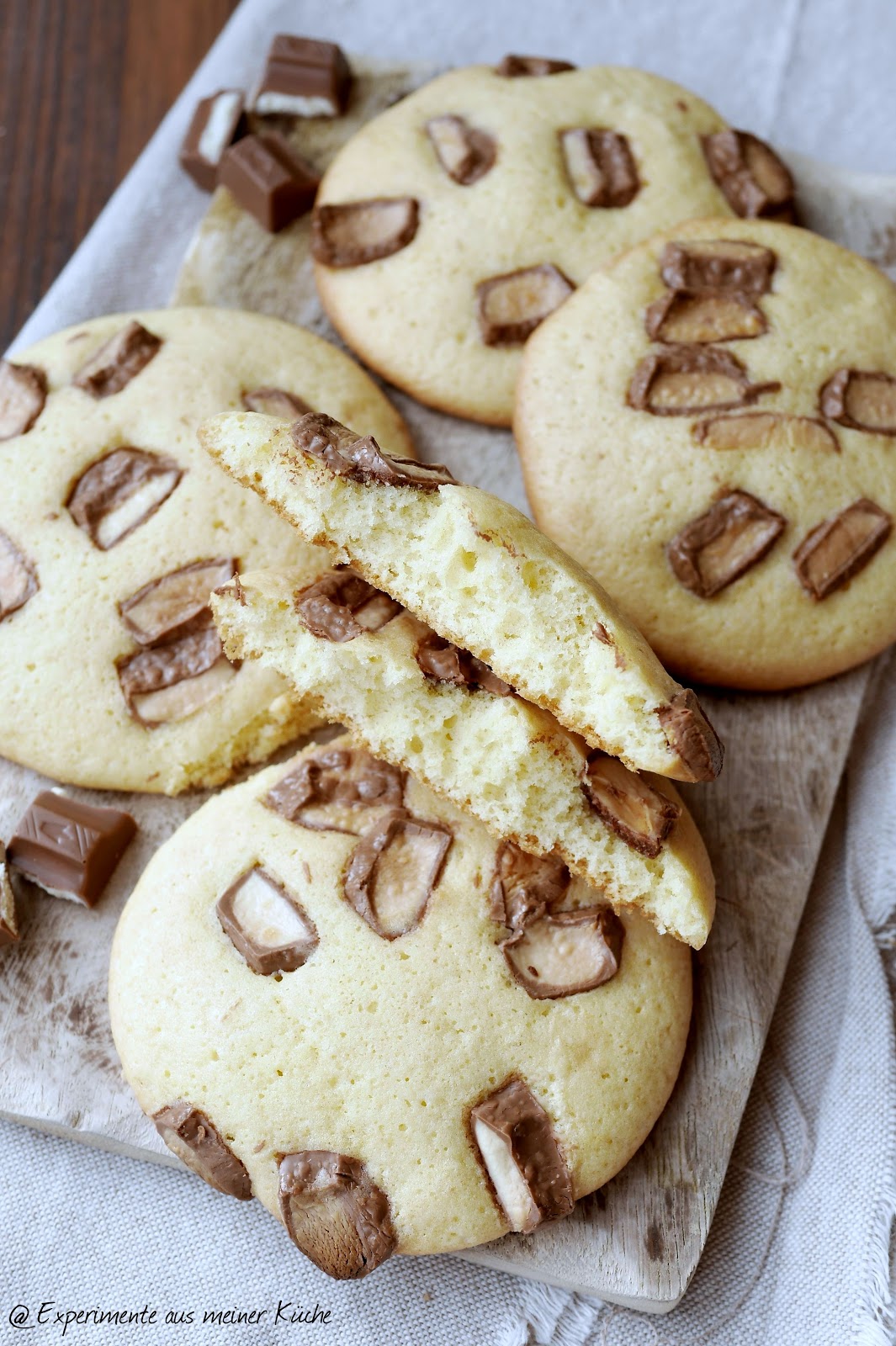 kinder Schokolade - Cookies - Experimente aus meiner Küche