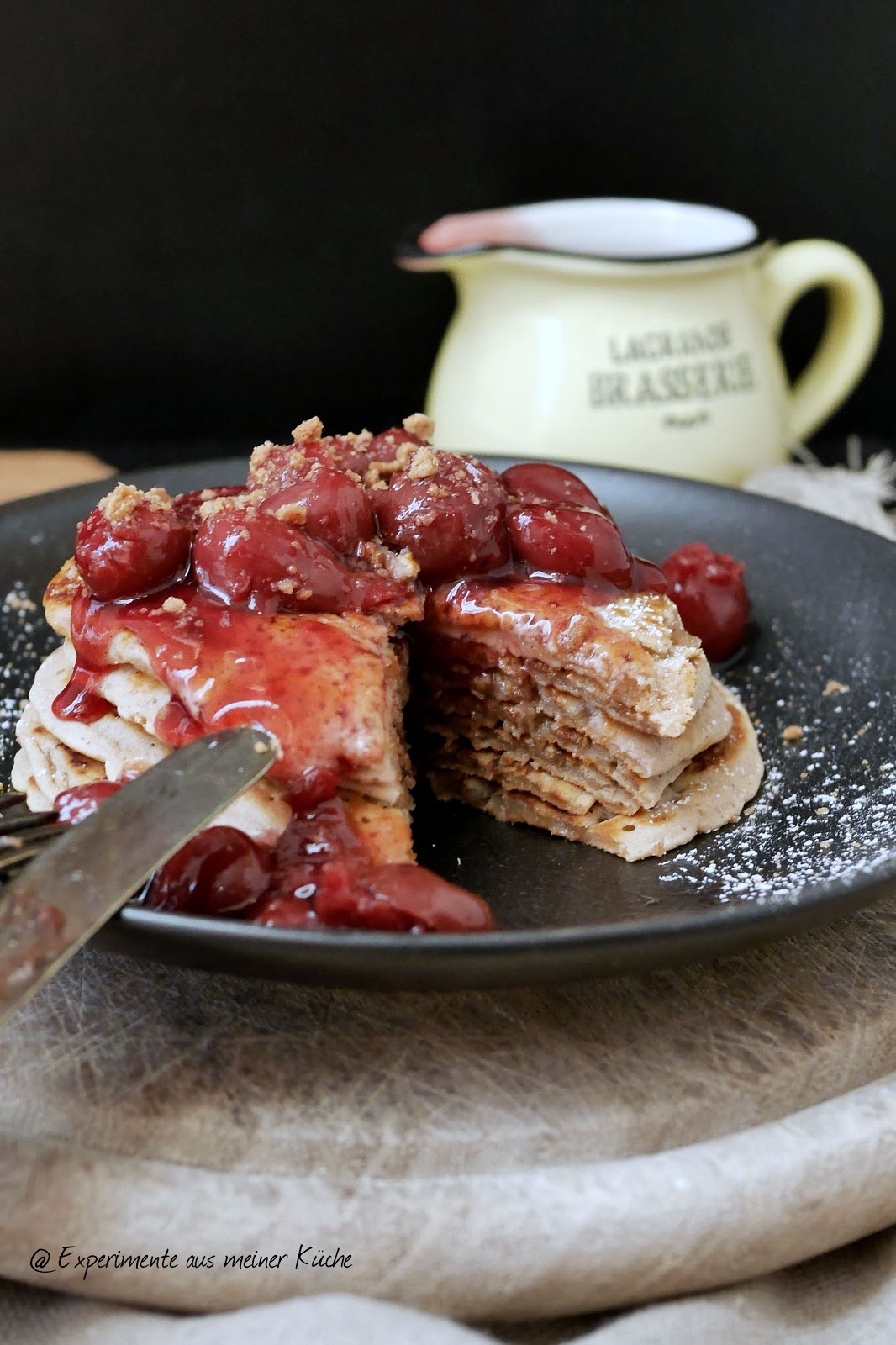 Spekulatius-Pancakes angeschnitten