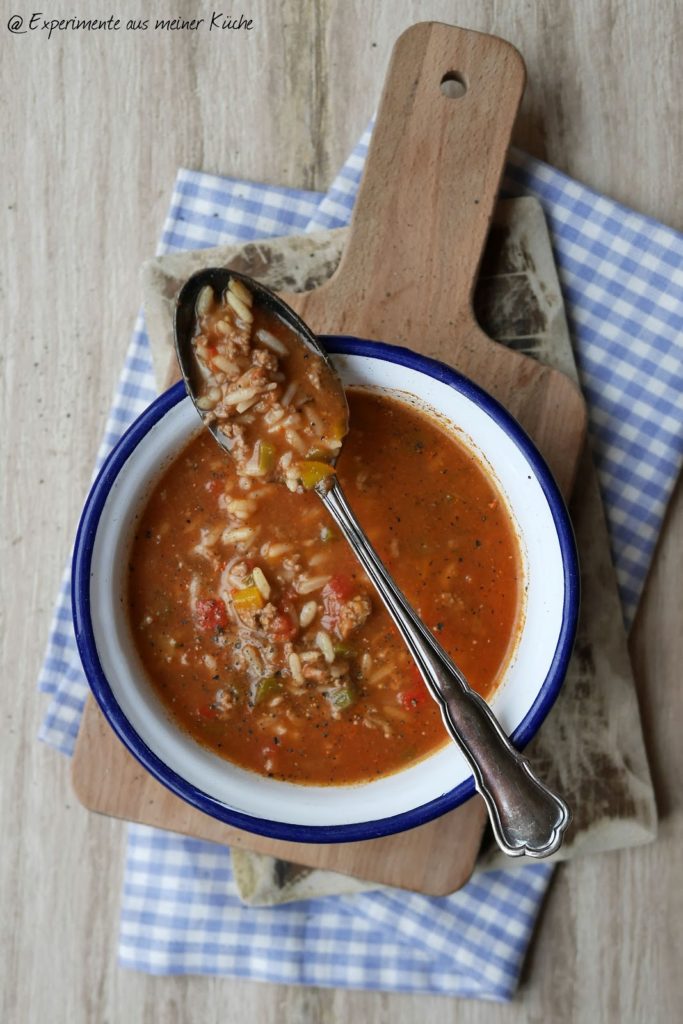 Experimente aus meiner Küche: Gefüllte Paprika-Suppe