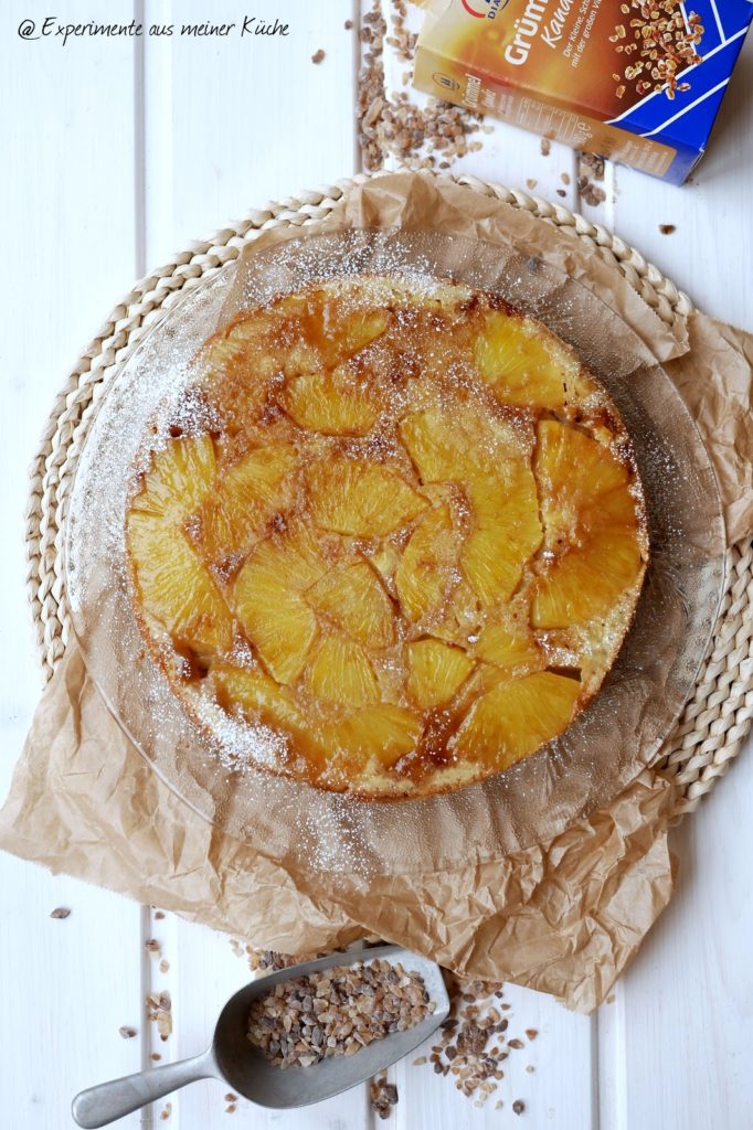 Experimente aus meiner Küche: Gestürzter Ananaskuchen mit Grümmel Kandis