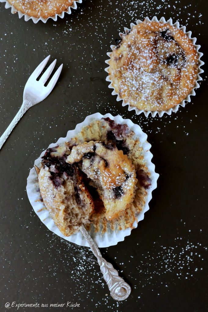 Experimente aus meiner Küche: Bananen-Blaubeer-Muffins