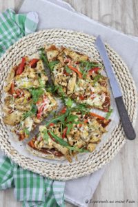 Hähnchengyros-Fladenbrotpizza