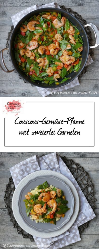 Couscous-Gemüse-Pfanne mit zweierlei Garnelen | Kochen | Rezept 