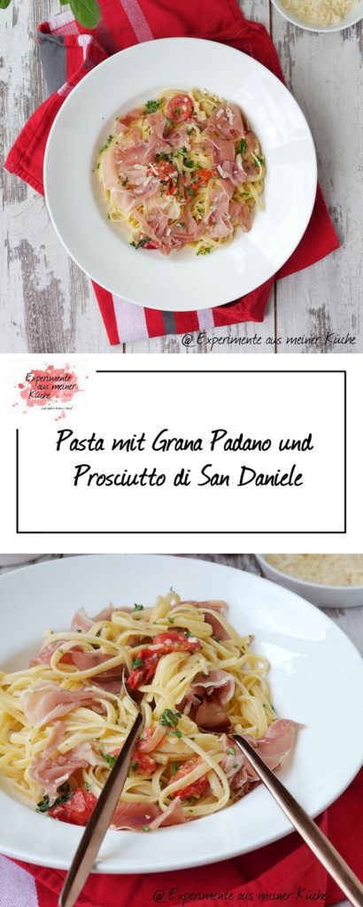 Pasta mit Grana Padano und Prosciutto di San Daniele | Rezept | Kochen