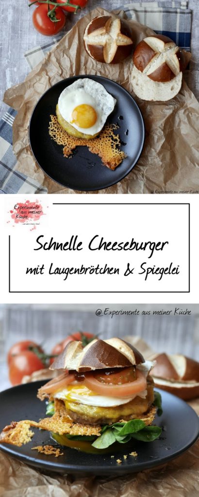 Schnelle Cheeseburger mit Spiegelei | Rezept | Food