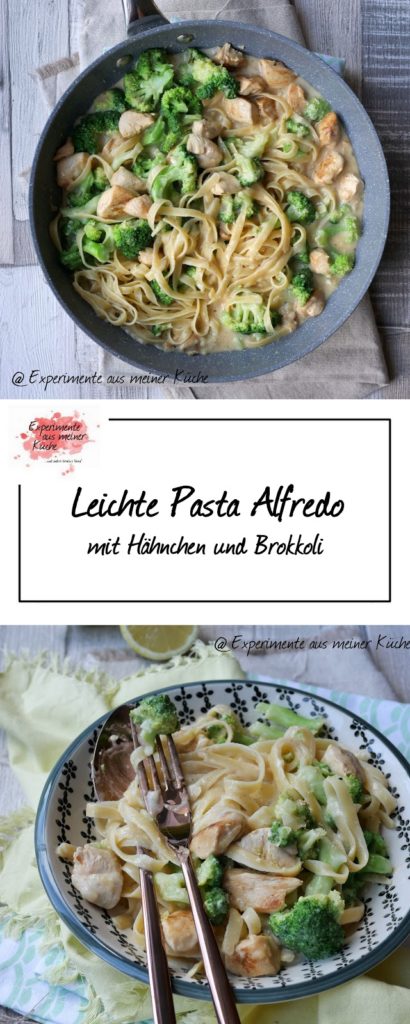 Leichte Pasta Alfredo mit Hähnchen und Brokkoli | Rezept | Kochen 