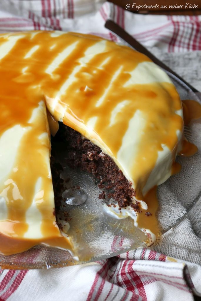 Schoko-Mandel-Brownie mit Frischkäse-Topping | Backen | Rezept | Kuchen