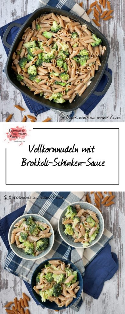 Vollkornnudeln mit Brokkoli-Schinken-Sauce | Kochen | Rezept | Essen