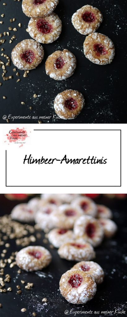 Himbeer-Amarettinis | Rezept | Weihnachtsbäckerei 