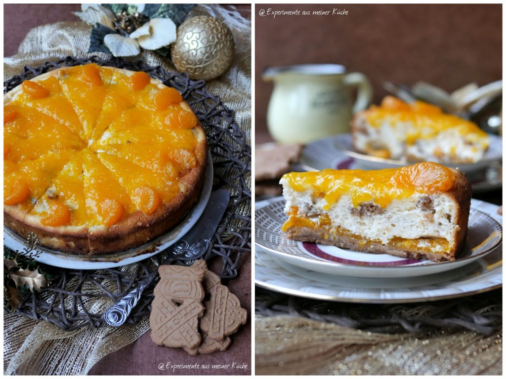 Mandarinen-Spekulatius-Cheesecake | Rezept | Backen | Kuchen | Weihnachten