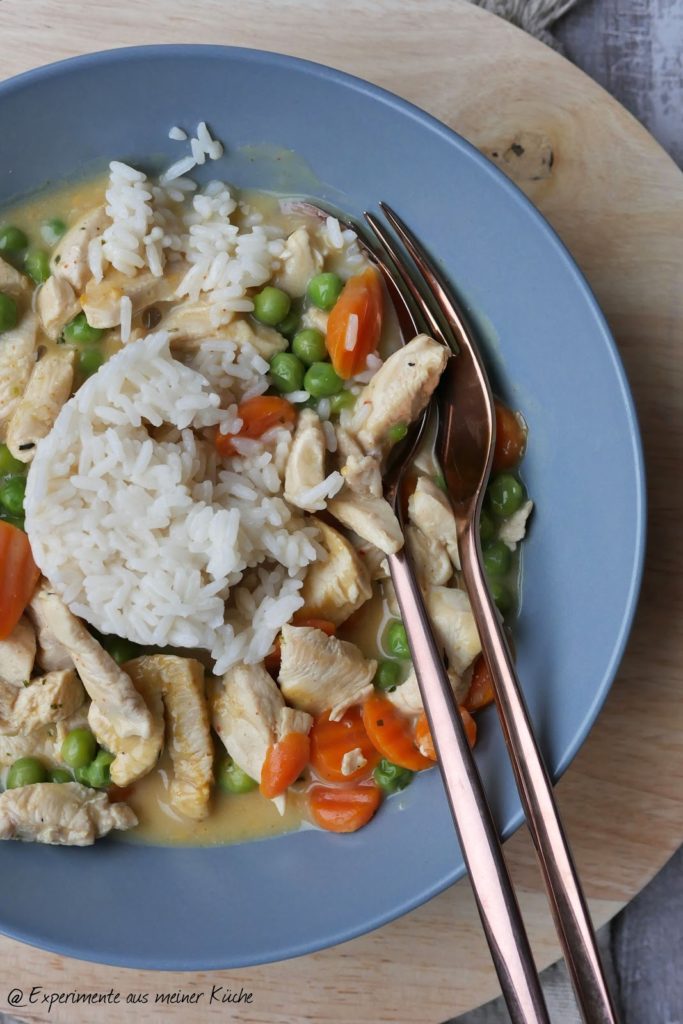Cremige Hähnchenpfanne mit Reis | Rezept | Kochen | Essen | Weight Watchers