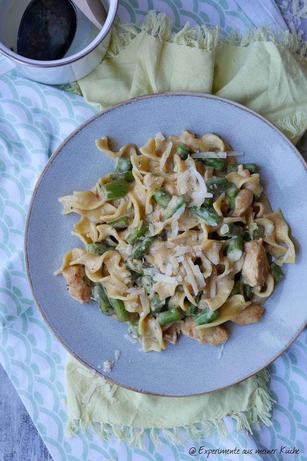 Spargel-Hähnchen-Carbonara - Experimente aus meiner Küche