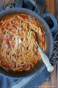 One Pot Salami Pasta