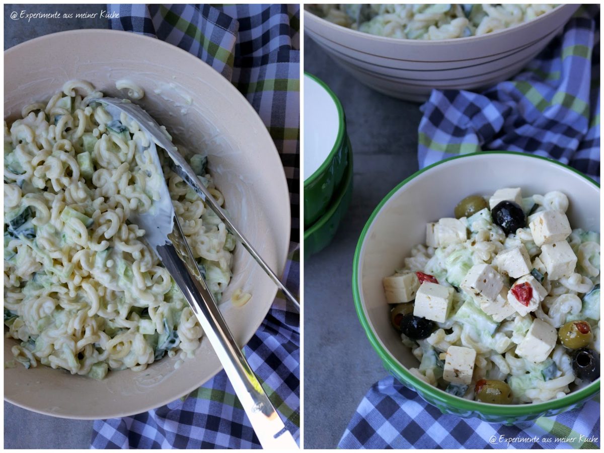 Nudelsalat ohne Mayo - Experimente aus meiner Küche