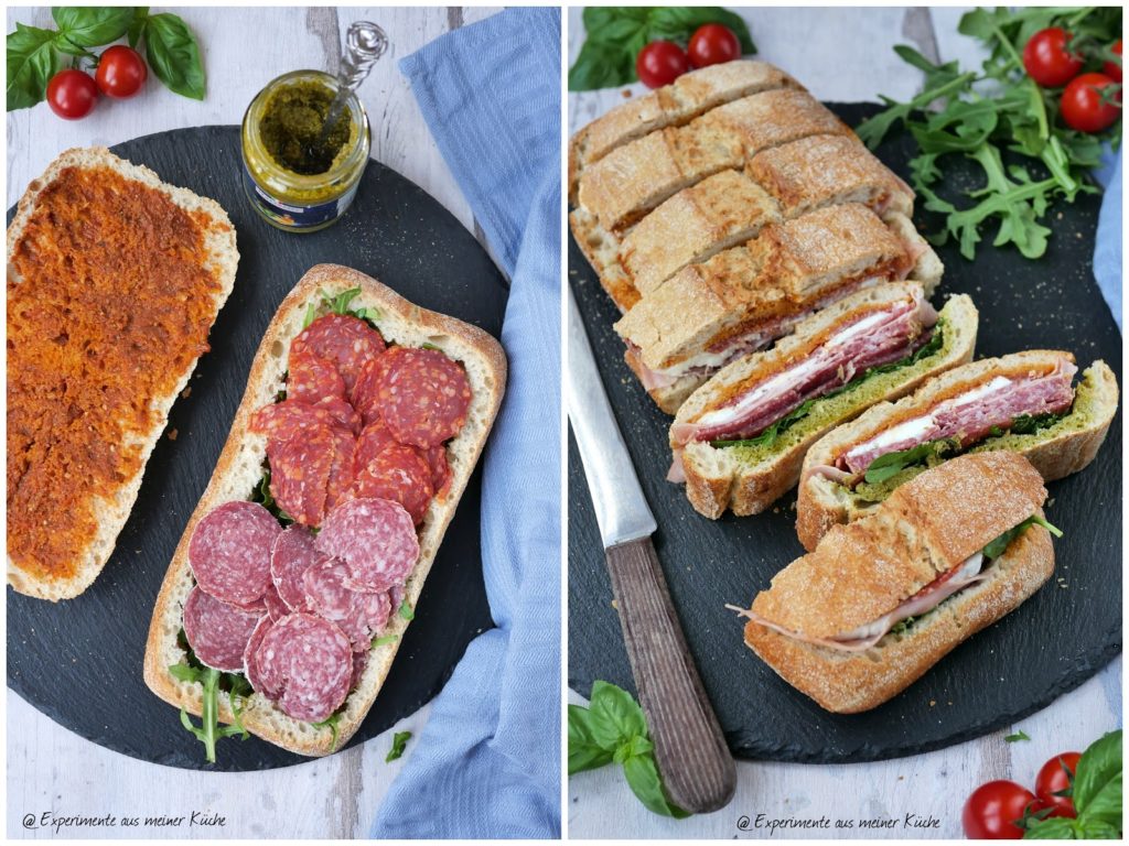 Italienisches Sandwich | Rezept | Essen | Fingerfood | kalte Küche