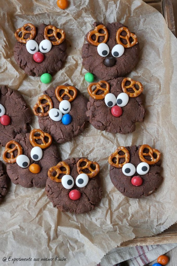 Rentier-Cookies | Rezept | Weihnachten | Backen | Kekse | Plätzchen